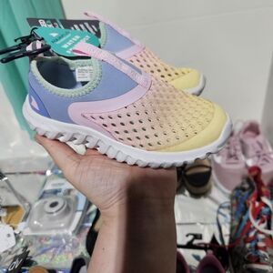 Kid Girl Slip-On Pastel Water Shoes - Yellow Pink Blue Nwt Summer Vacation